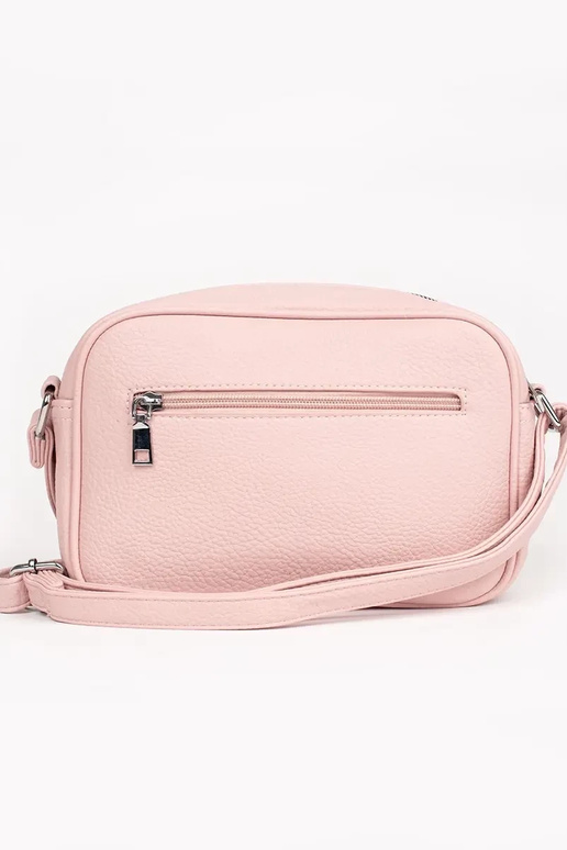 Borsa a mano rosa con tasche