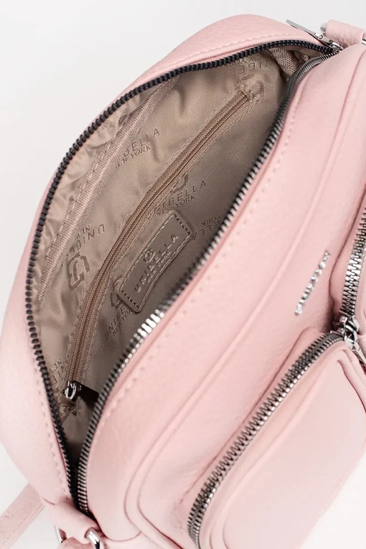 Borsa a mano rosa con tasche