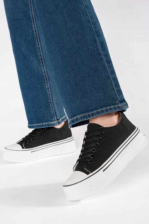 Sneakers classiche da donna nere con...