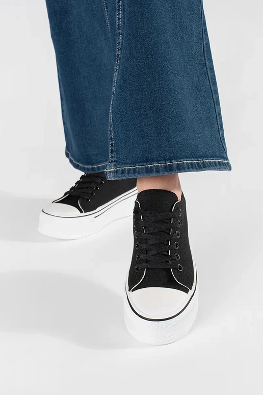 Sneakers classiche da donna nere con...