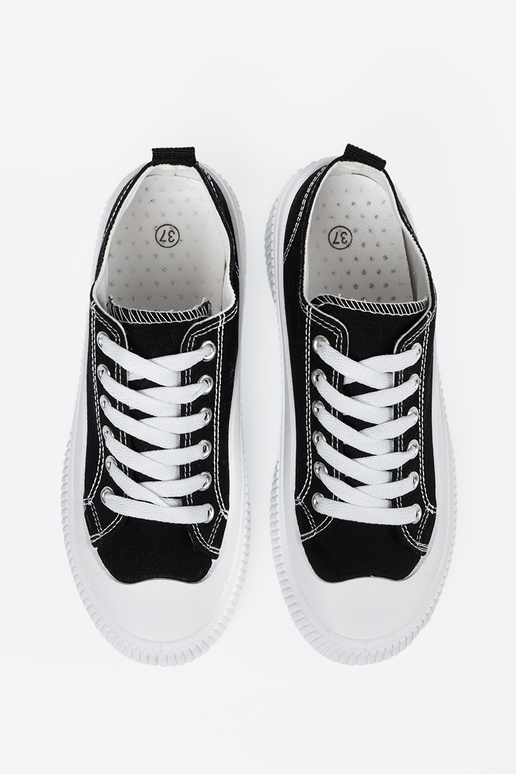 Scarpe Sneakers bianche e nere con...