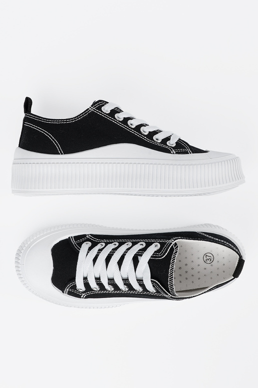 Scarpe Sneakers bianche e nere con...