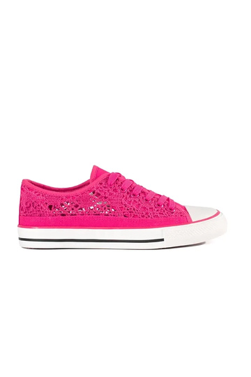 Scarpe rosa traforate