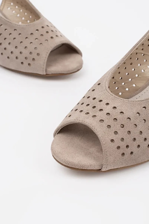 Sandali con tacco argento Sergio Leone