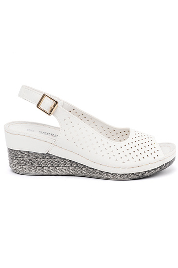 Sandali traforati bianchi