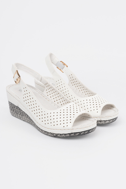 Sandali traforati bianchi Sandali traforati bianchi