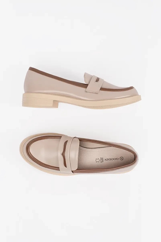 Mocassini eleganti da donna color sabbia