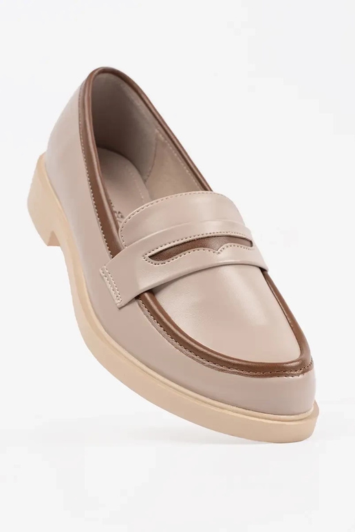 Mocassini eleganti da donna color sabbia