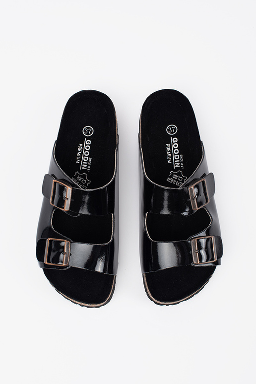 Ciabatte nere a suola piatta