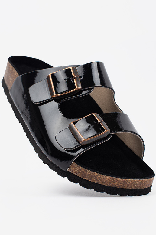 Ciabatte nere a suola piatta