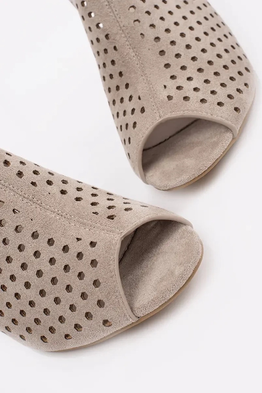 sandalini color sabbia con tacco in...