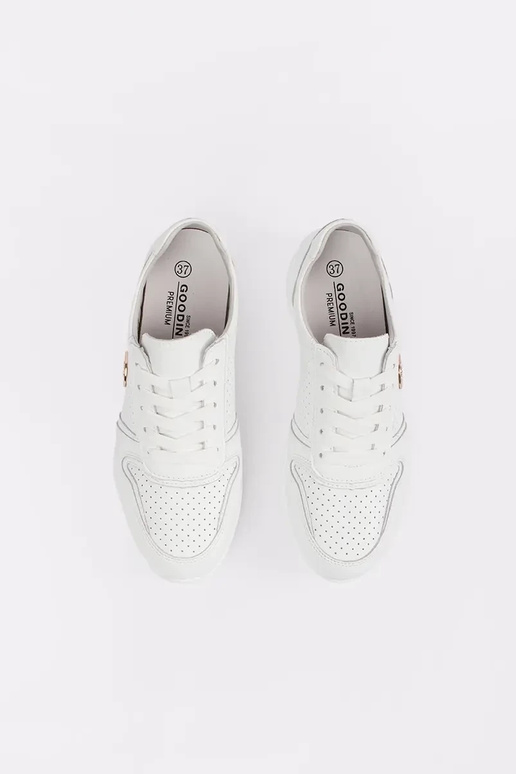 sneakers bianchi in pelle naturale