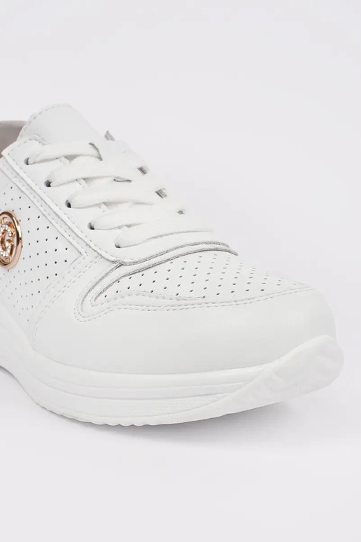 sneakers bianchi in pelle naturale