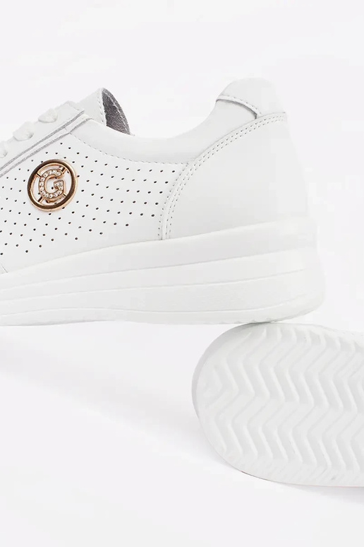 sneakers bianchi in pelle naturale