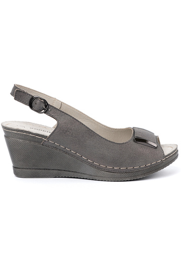 Sandali grigi da donna su...