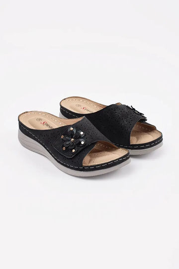 Pantofole nere da donna con... 2