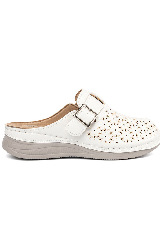 Pantofole con punta chiusa e fibbia...