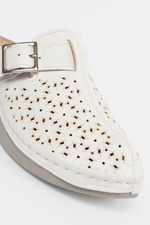 Pantofole con punta chiusa e fibbia...