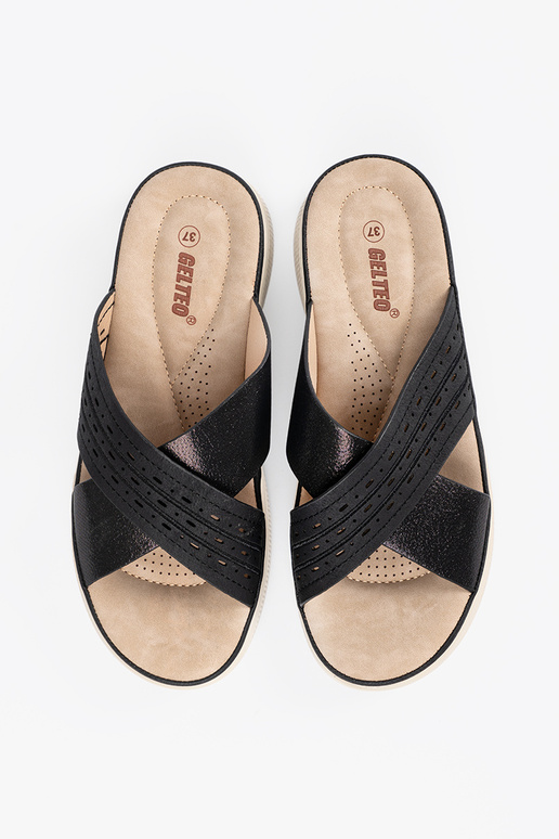 Ciabatte con piattaforma nere Ciabatte con piattaforma nere