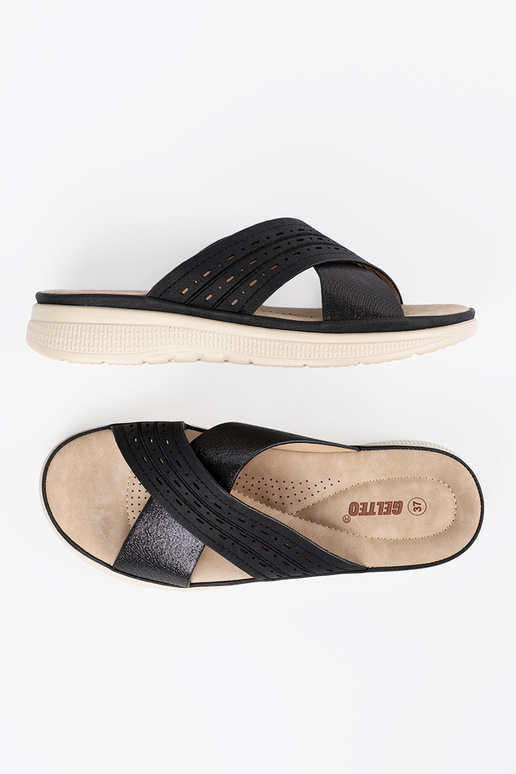 Ciabatte con piattaforma nere Ciabatte con piattaforma nere