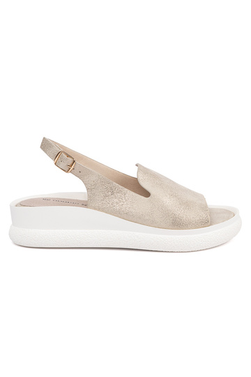 Sandali comodi color oro