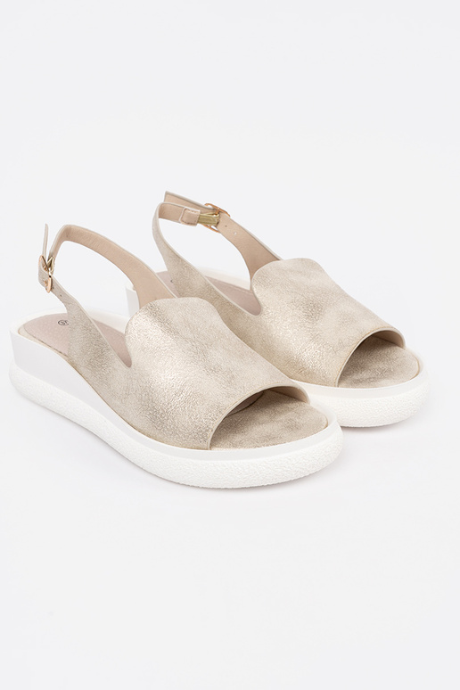 Sandali comodi color oro