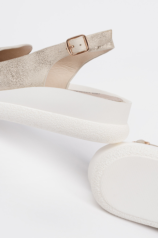 Sandali comodi color oro