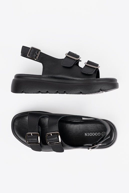 Sandali classici neri con piattaforma Sandali classici neri con piattaforma