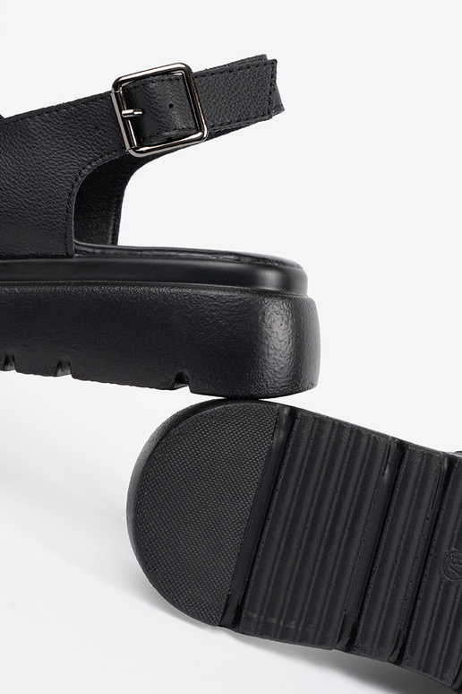 Sandali classici neri con piattaforma Sandali classici neri con piattaforma