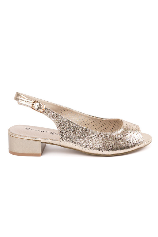 Sandali da donna color oro con tacco... Sandali da donna color oro con tacco...