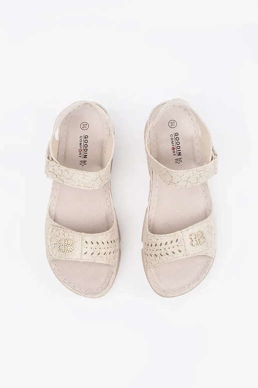 sandalini color avorio da donna