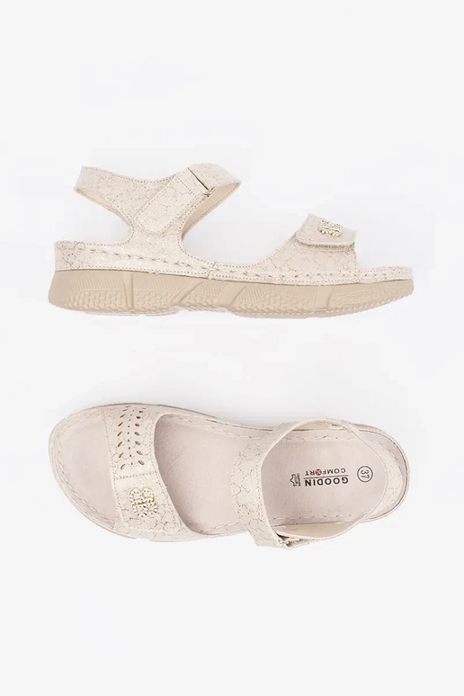 sandalini color avorio da donna