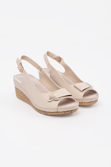 Sandali color avorio con... 2