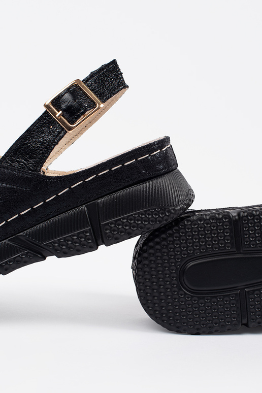 Sandali piatti neri Sandali piatti neri