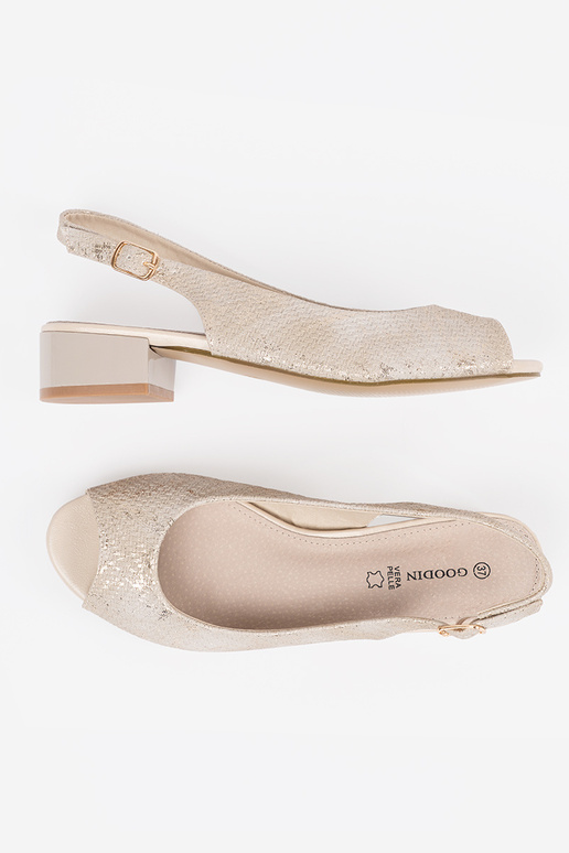 Sandali da donna color sabbia con... Sandali da donna color sabbia con...