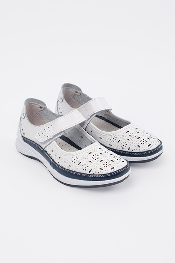 Sandali bianchi e blu in... 2