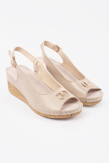 Sandali color avorio con... 2