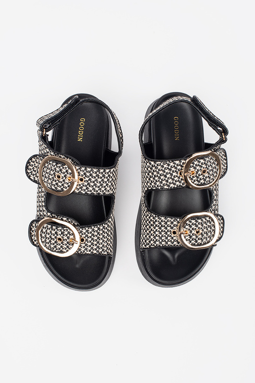 Sandali con piattaforma a quadretti... Sandali con piattaforma a quadretti...