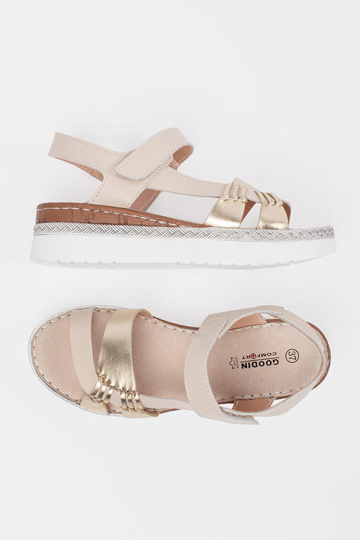 Sandali con Piattaforma Color Sabbia...