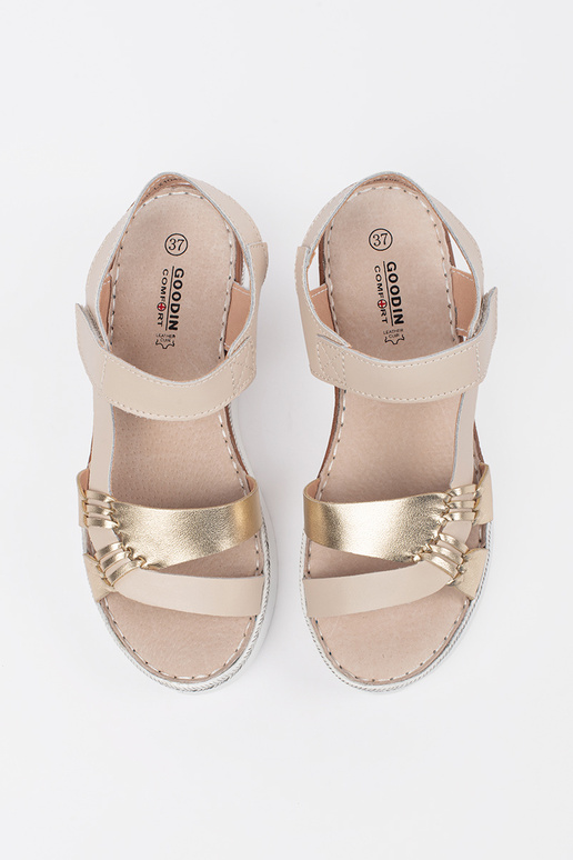 Sandali con Piattaforma Color Sabbia...