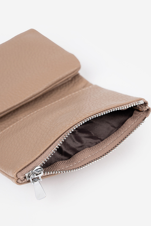 Portafoglio beige da donna in...