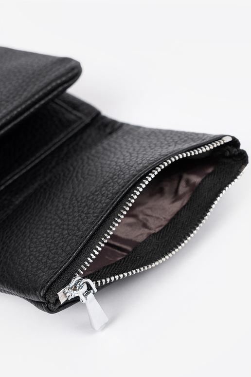 Portafoglio nero da donna in...