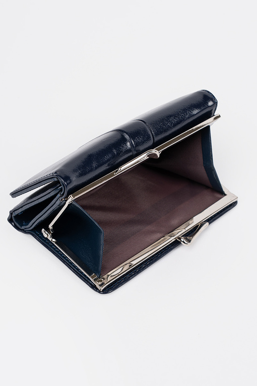 Portafoglio blu scuro da donna in...