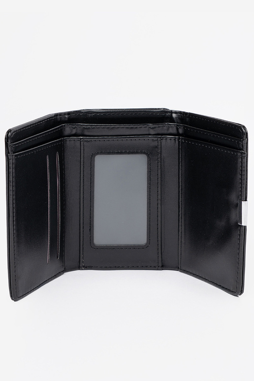 Portafoglio nero da donna in ecopelle