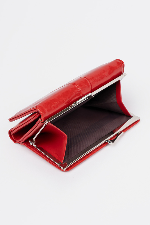 Portafoglio rosso da donna in ecopelle