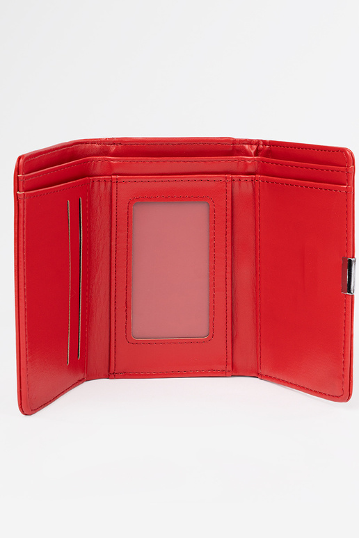 Portafoglio rosso da donna in ecopelle