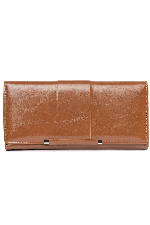 Elegante portafoglio marrone da donna