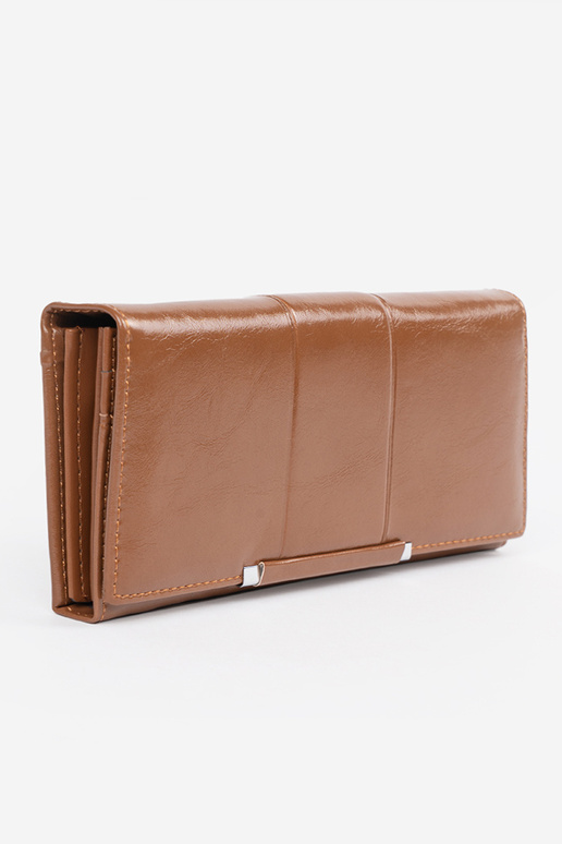 Elegante portafoglio marrone da donna