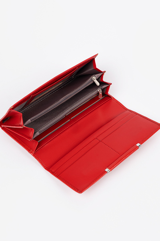 Elegante portafoglio rosso da donna