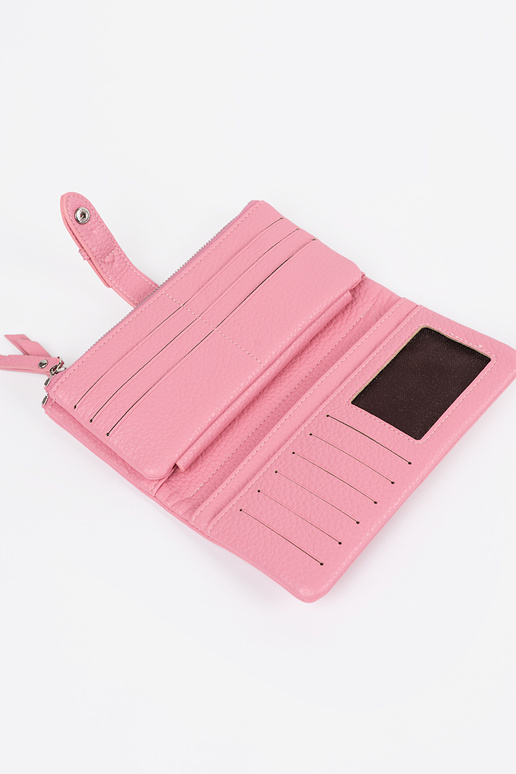 Portafoglio da donna rosa con scomparti
